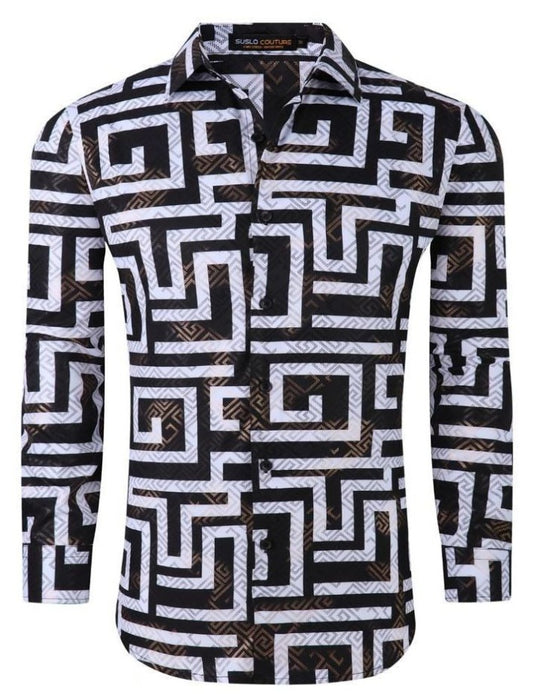 Suslo Couture Long Sleeve Dress Shirt